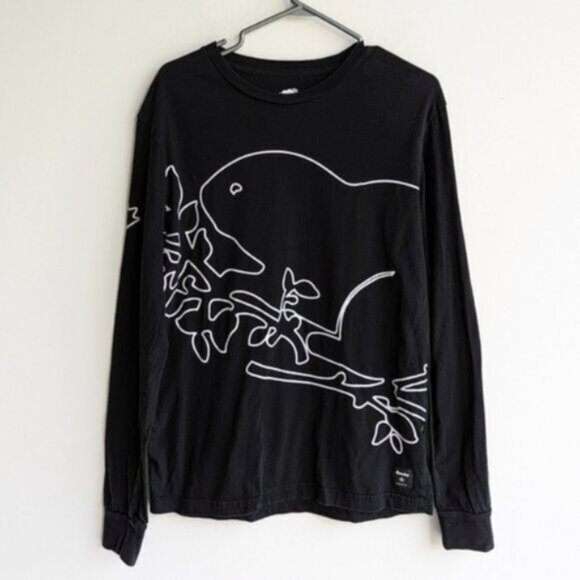 Roots black long sleeve tee shirt - Picture 1 of 4